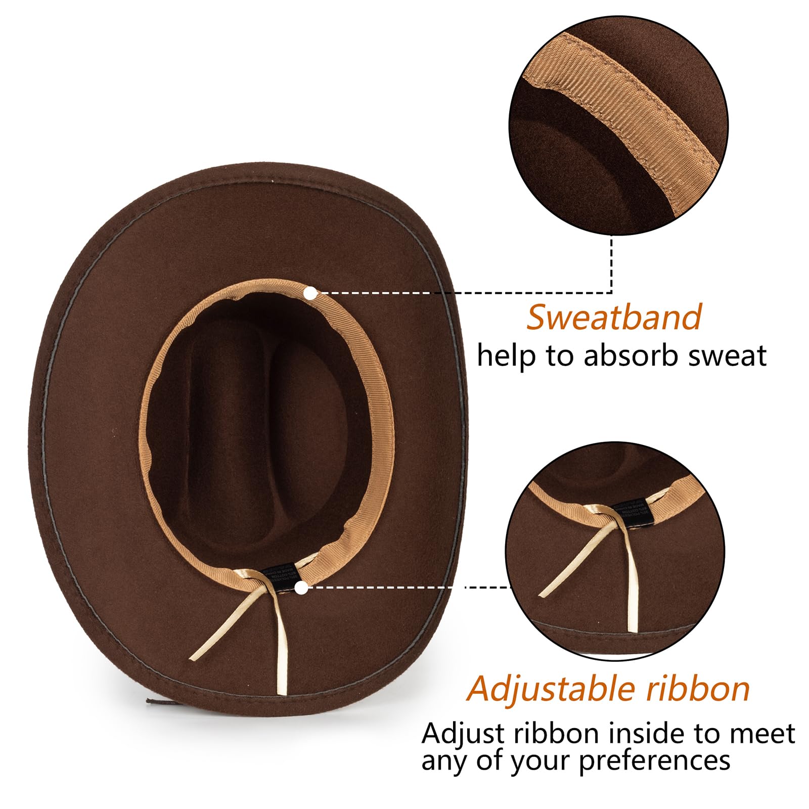 Women's Western Rhinestone Cowboy Hat - Bling Diamond Band Rodeo Fedora