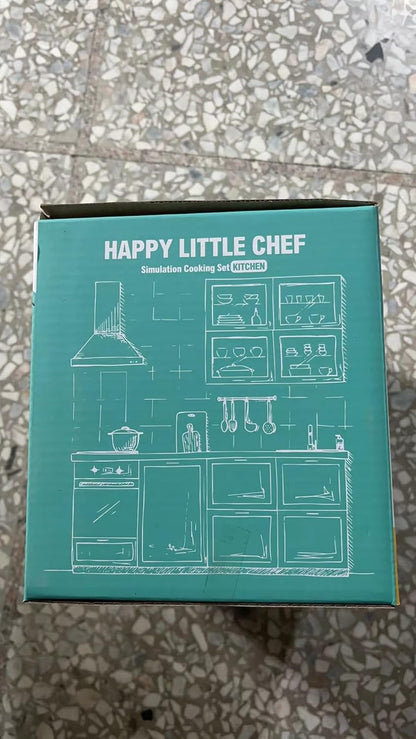 Kids Kitchen Playset - 38Pcs Stainless Steel Pots Pans Cooking Toys with Play Food Set