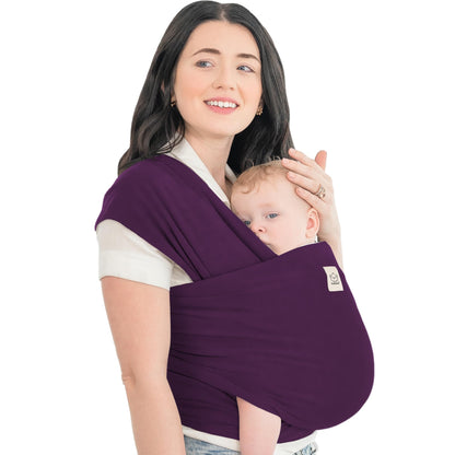 Baby Wrap Carrier Newborn to Toddler Hands-Free Infant Sling One Size (Pack of 1) Royal Purple