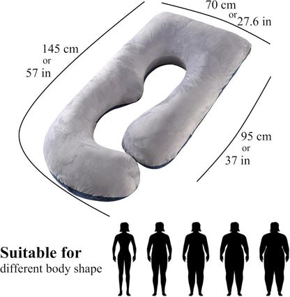 Full Body Pregnancy Pillow 57 Inch Maternity Support Pillow