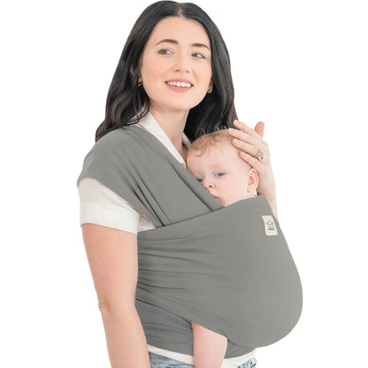 Baby Wrap Carrier Newborn to Toddler Hands-Free Infant Sling One Size (Pack of 1) Graphite