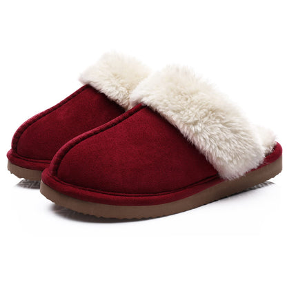 Fuzzy Memory Foam Slippers for Women - Fluffy Winter House Shoes Indoor Outdoor