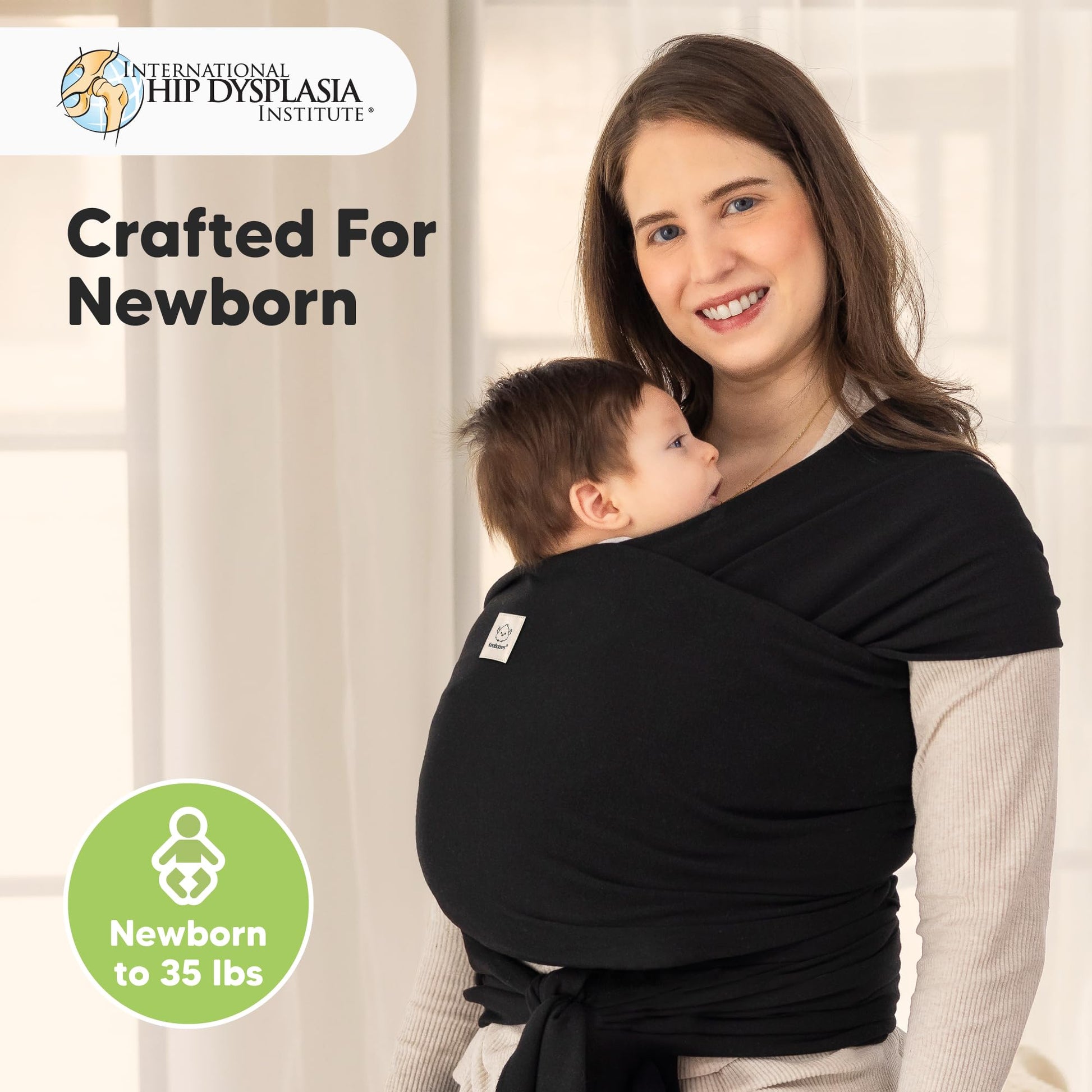 Baby Wrap Carrier Newborn to Toddler Hands-Free Infant Sling