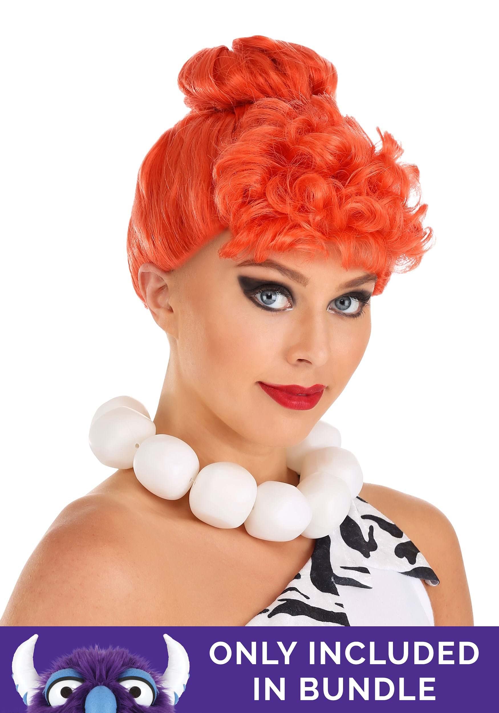 Wilma Costume for Women - Stone Age Character Dress with Accessories