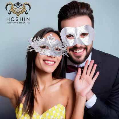 Masquerade Masks - Elegant Mardi Gras Party Masks - Premium Decorative Masks for Women and Men