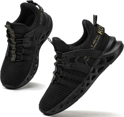 Avia Shoes Kids - Comfortable Sports Sneakers - School Athletic Shoes Black-4