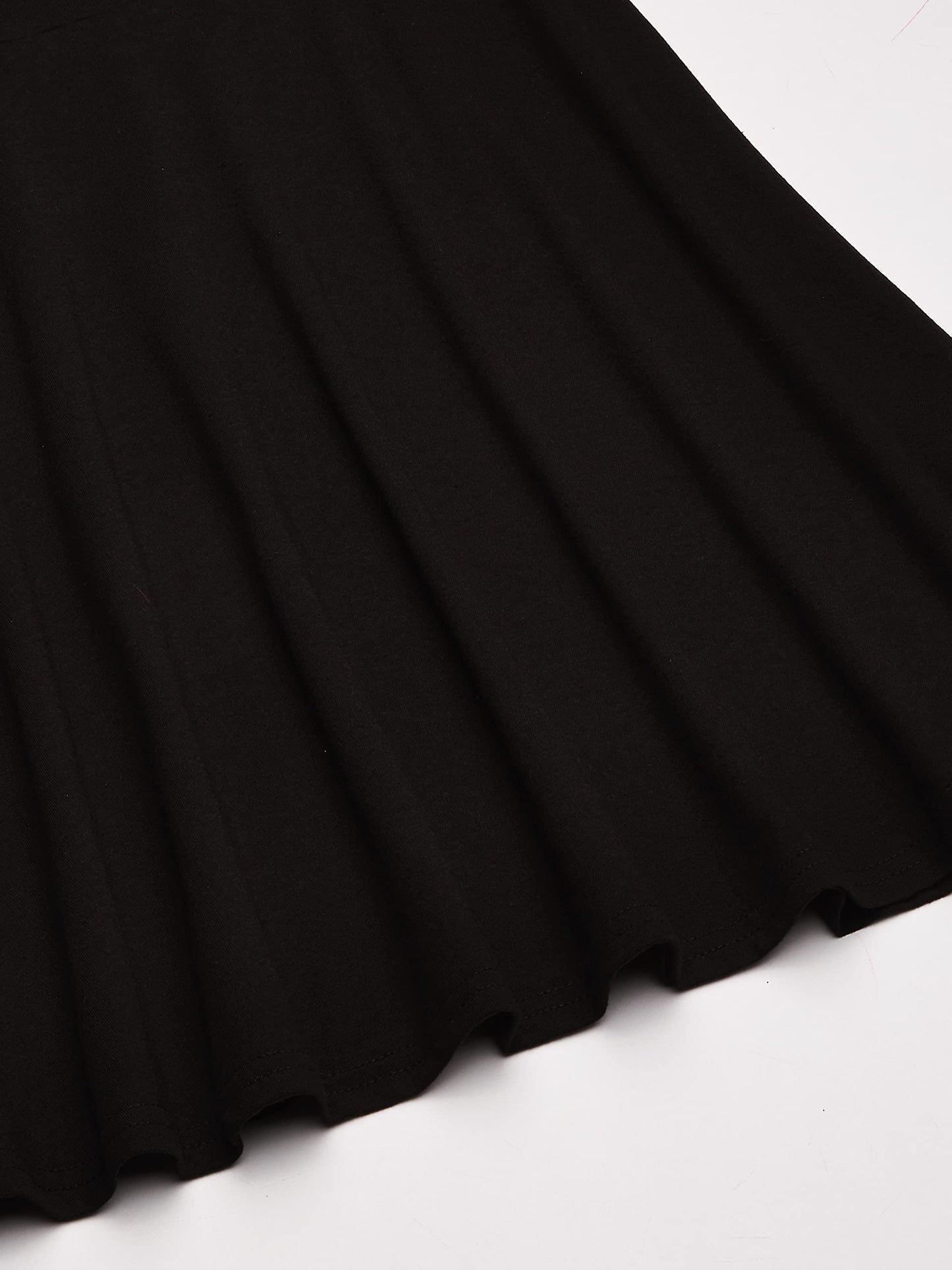 Girls Short Sleeve Skater Dress Round Neck Casual Summer Dress