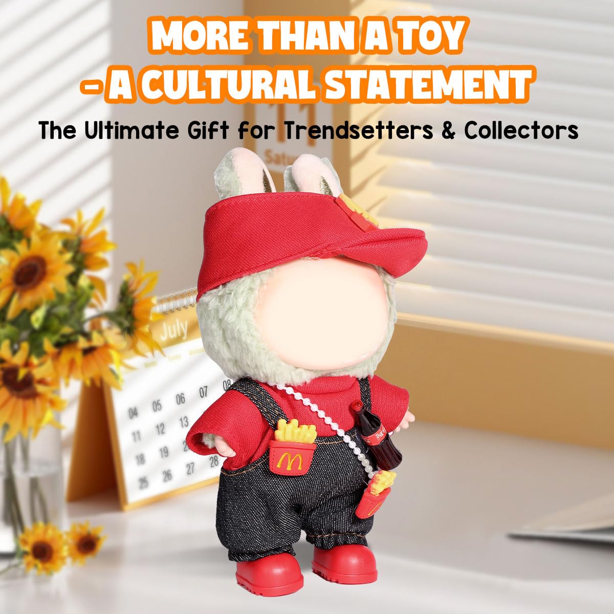 3 Piece Doll Clothes Set for 17cm Dolls - Handmade Crochet Outfit with Hat