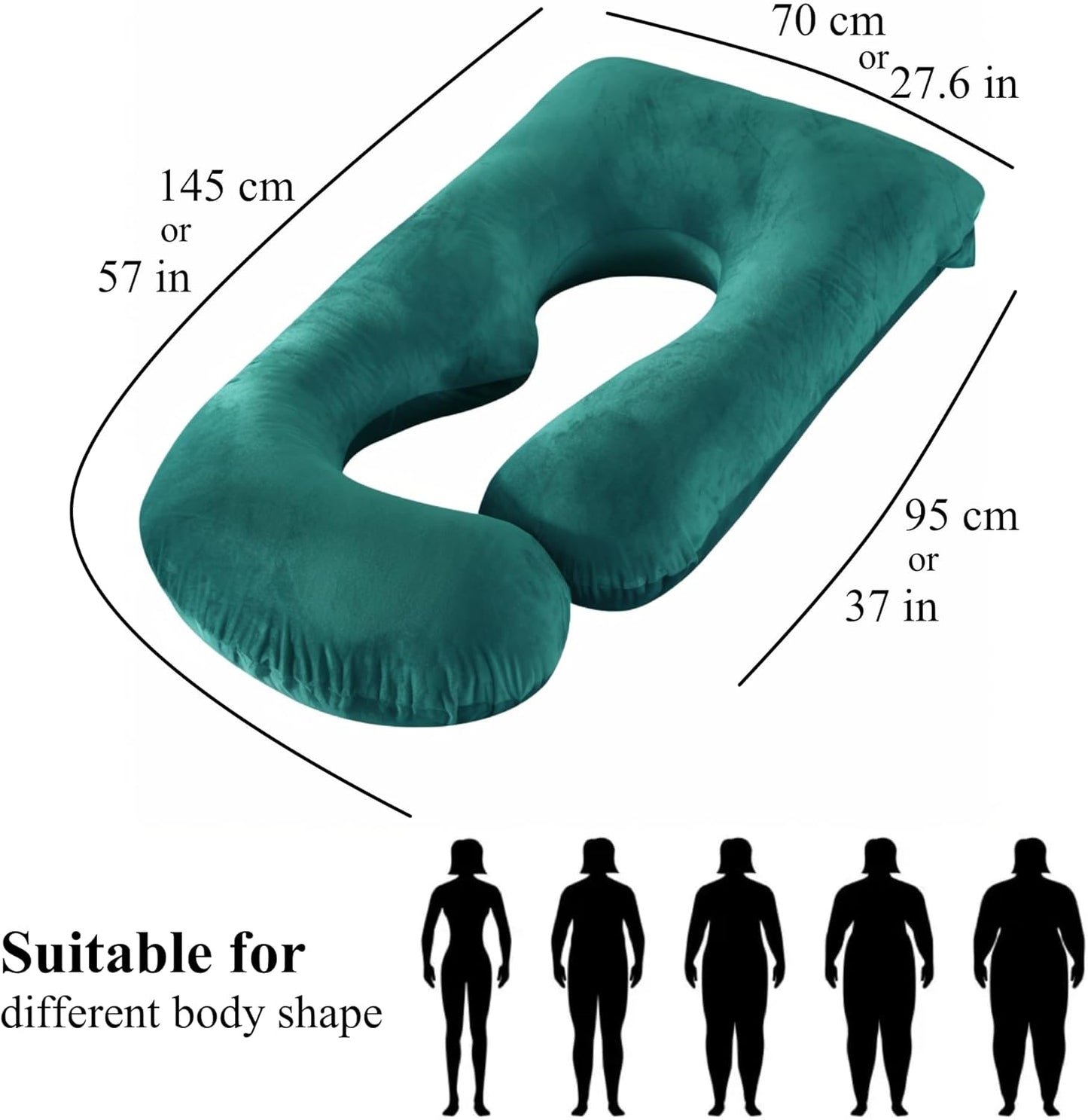 Full Body Pregnancy Pillow 57 Inch Maternity Support Pillow