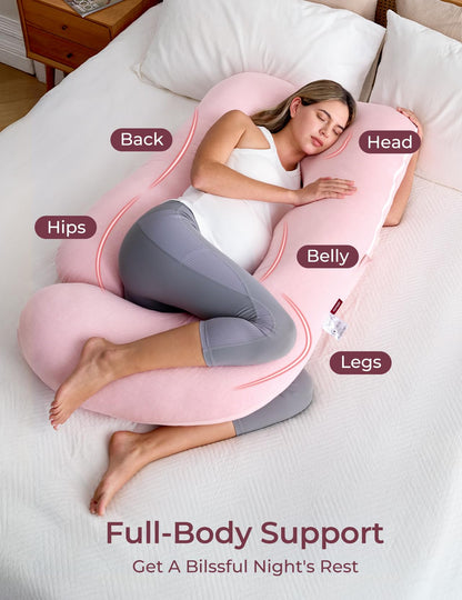 U-Shaped Full Body Pregnancy Pillow 57 Inch Maternity Support Pillow