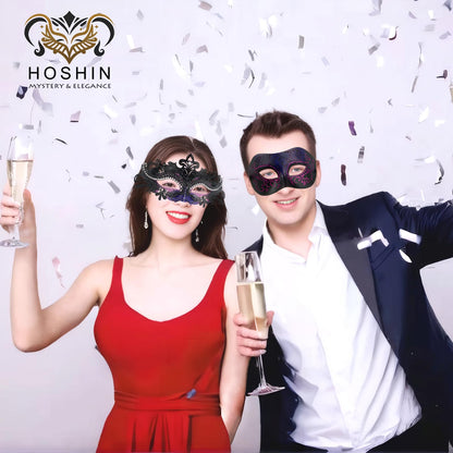 Masquerade Masks - Elegant Mardi Gras Party Masks - Premium Decorative Masks for Women and Men