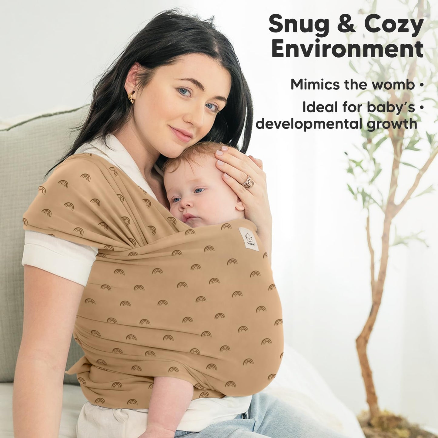Baby Wrap Carrier Newborn to Toddler Hands-Free Infant Sling