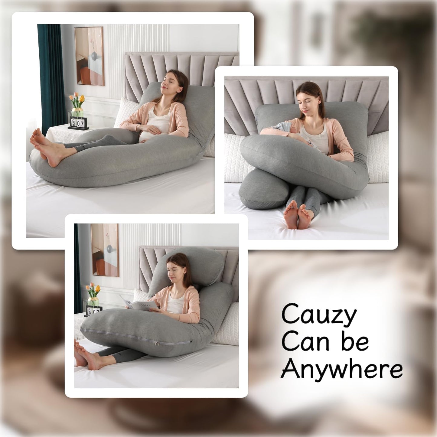 Full Body Pregnancy Pillow 57 Inch Maternity Support Pillow