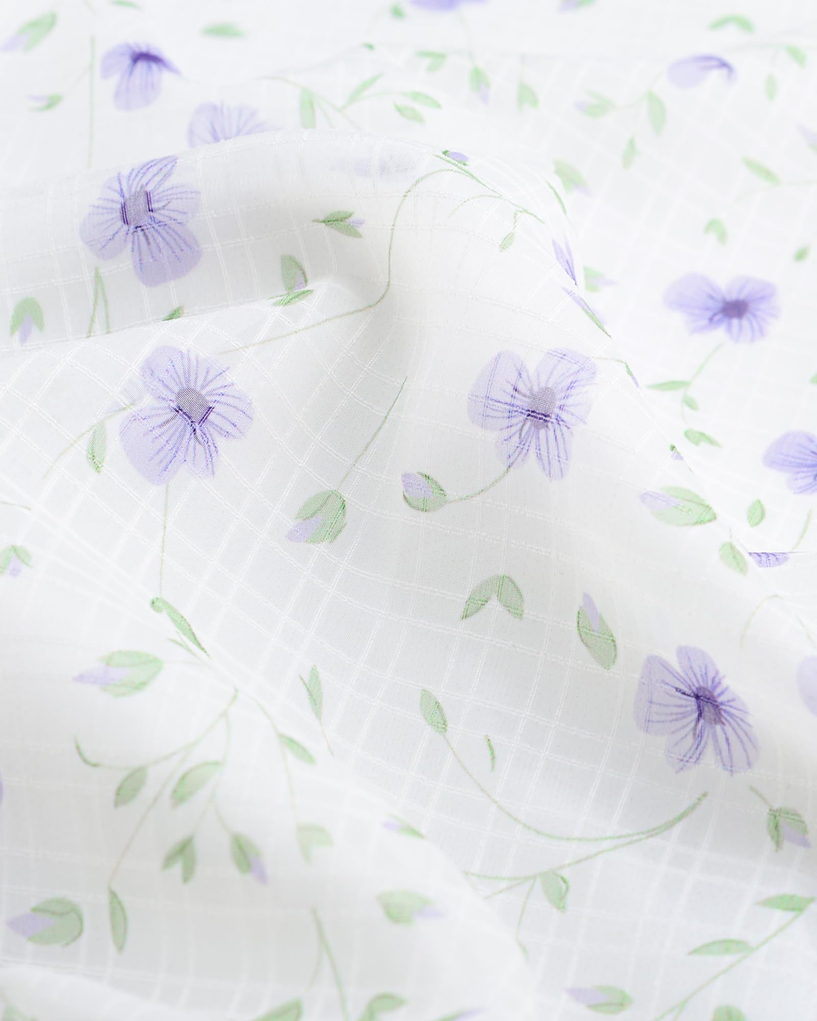 Polyester Blouses - Women's Chiffon Blouse V-Neck Puff Sleeve Summer Top for Work and Casual Wear