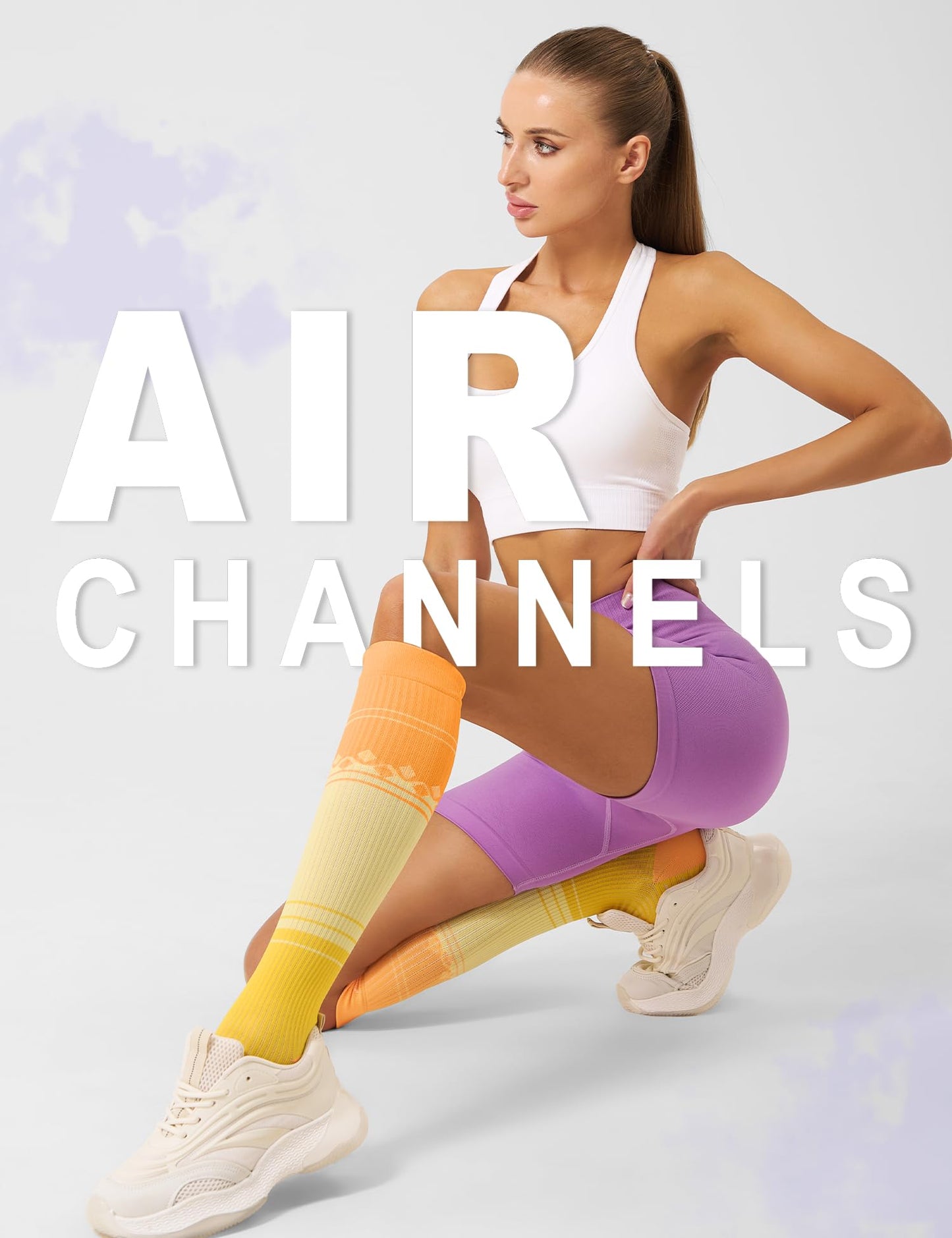 Compression Socks 20-30mmHg 3 Pairs Women Men Circulation Support