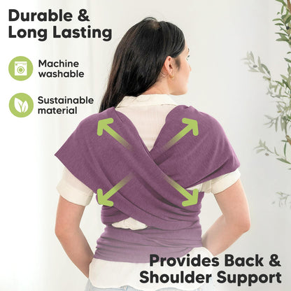 Baby Wrap Carrier Newborn to Toddler Hands-Free Infant Sling