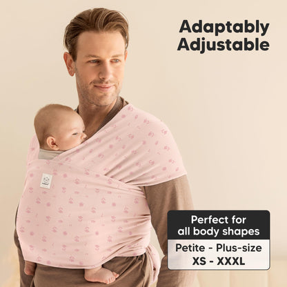 Baby Wrap Carrier Newborn to Toddler Hands-Free Infant Sling