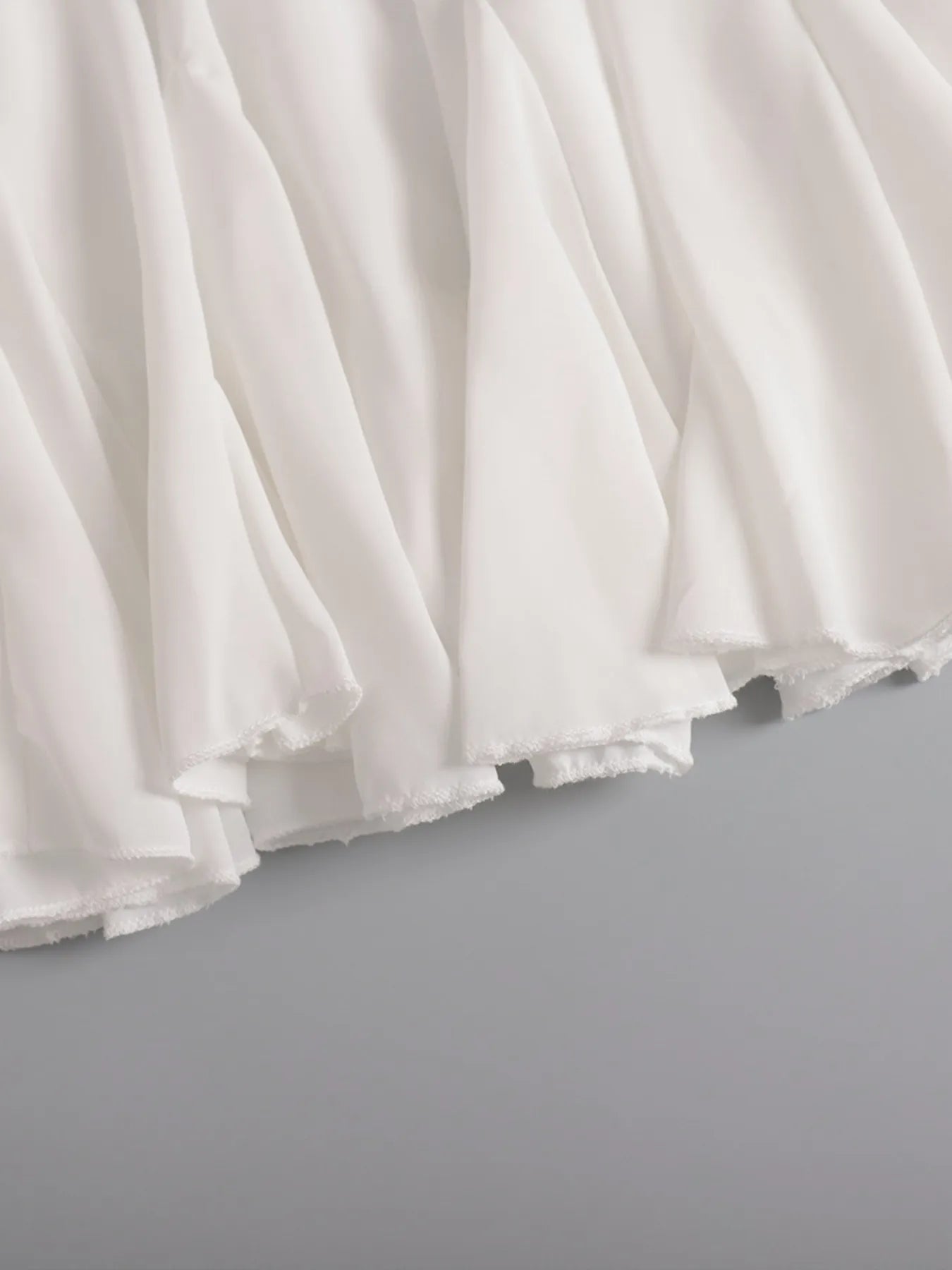 Elastic Waist Ruffled Hem Skirt