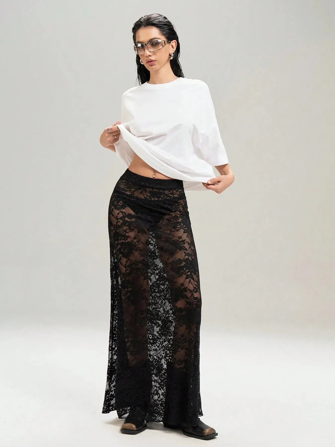 Lace Maxi Skirt