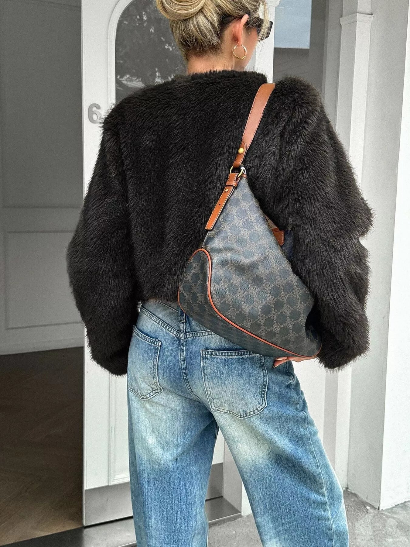 Faux Fur Cropped Outerwear
