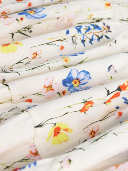 Floral Tiered Maxi Skirt