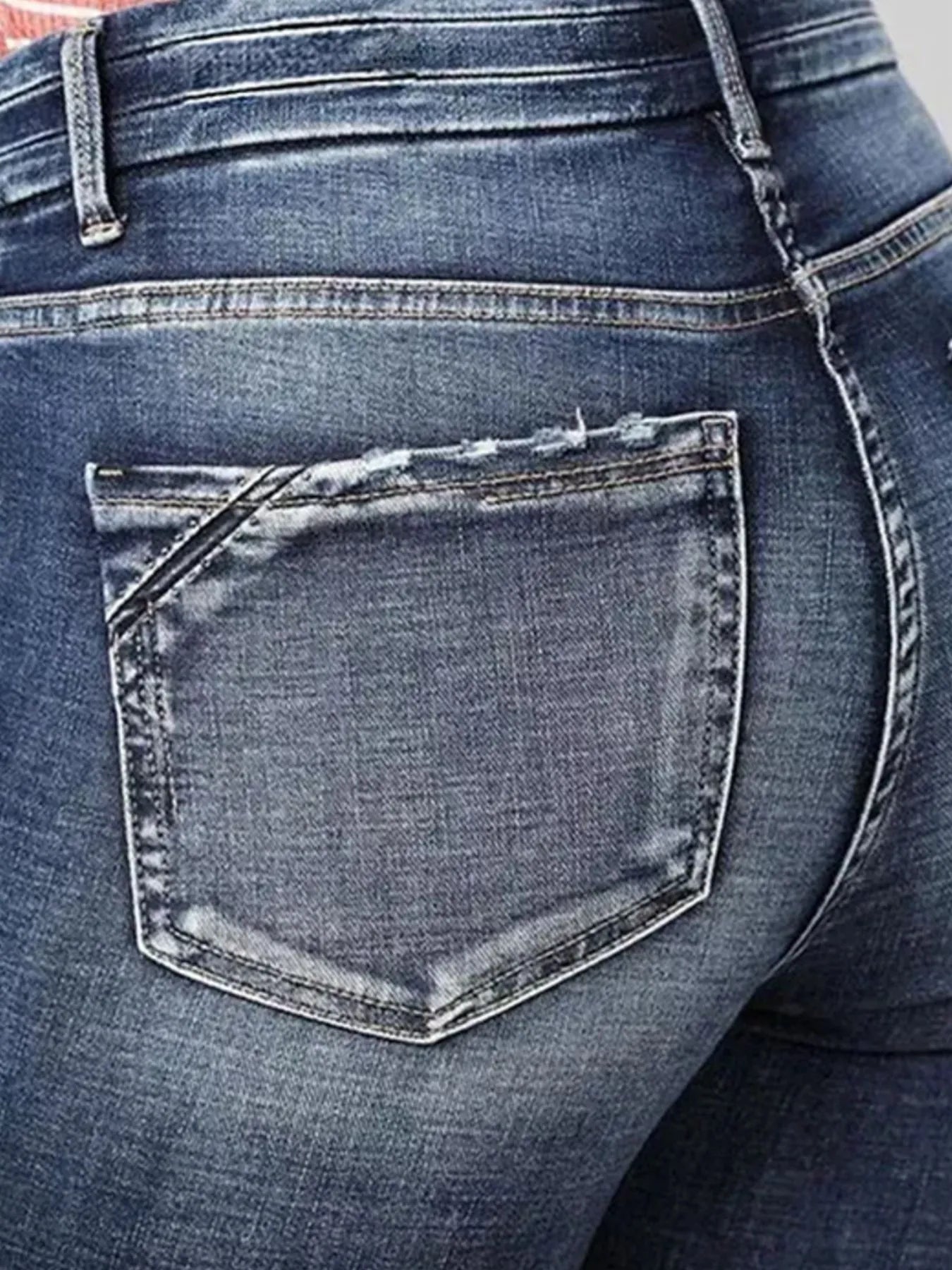 High-Rise Flare Gradient Wash Jeans