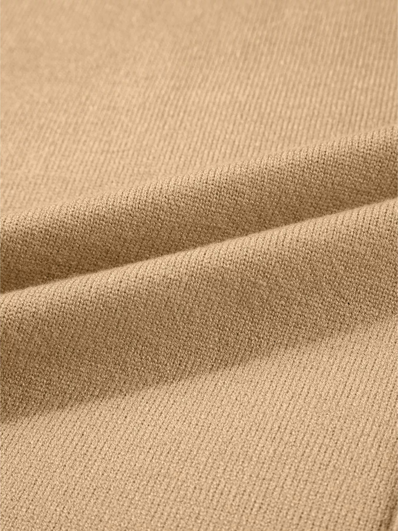 Center Seam Drop Shoulder Pullover Solid Sweater