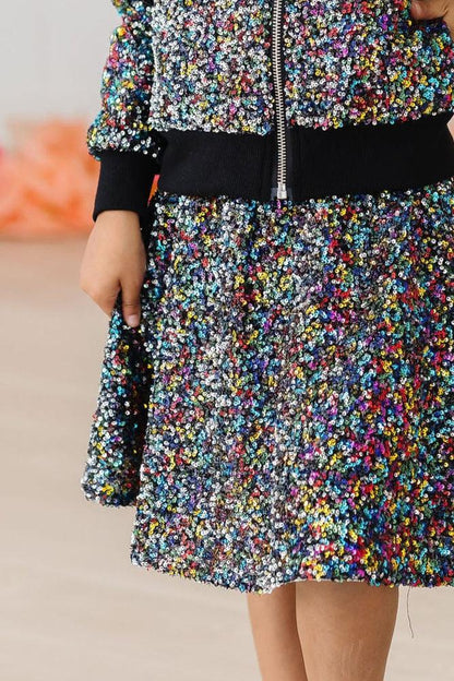 SALE Confetti Sequin Twirl Skort