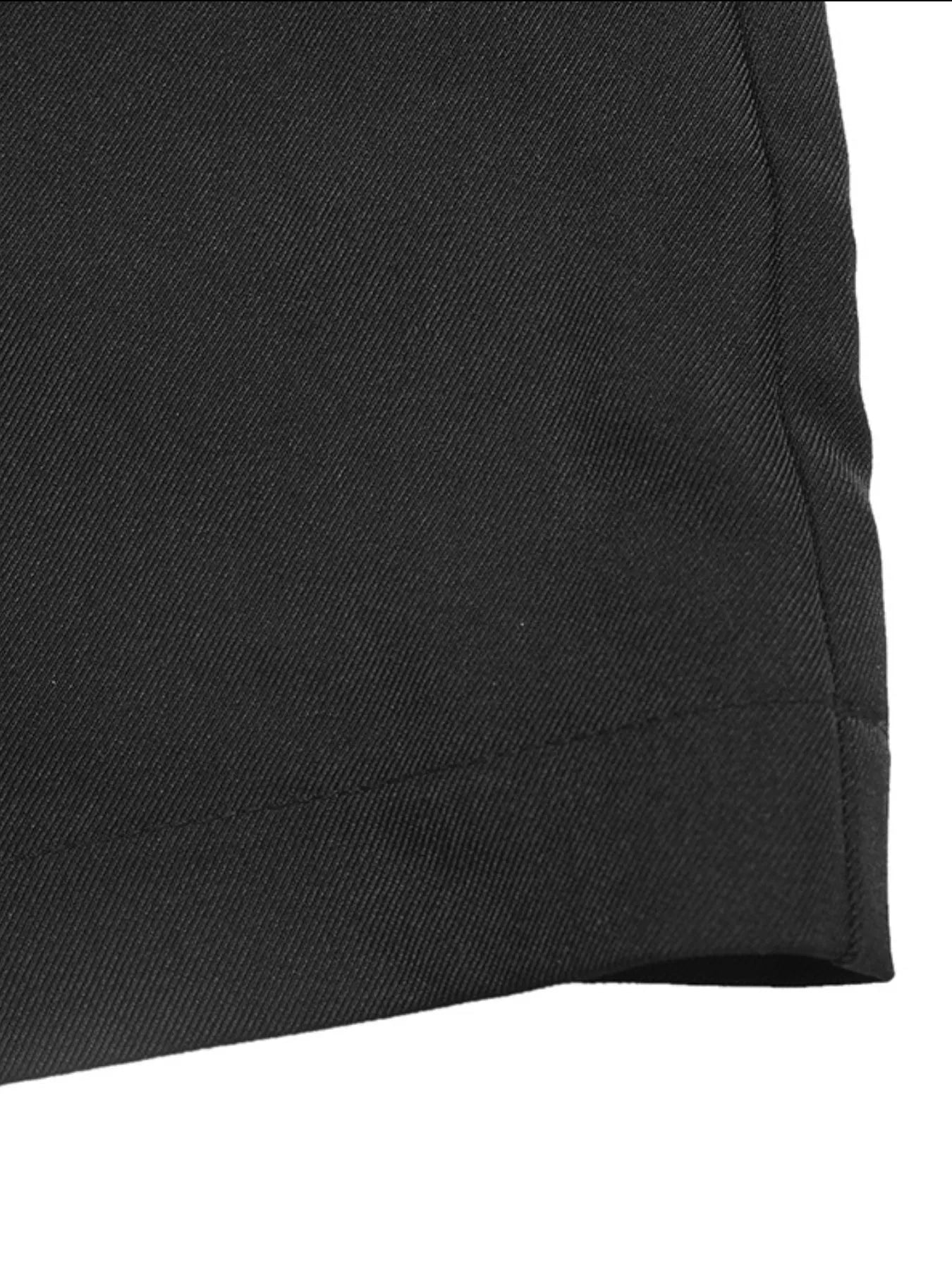 Striped Collar Long Sleeve Fake Two-Piece Blazer