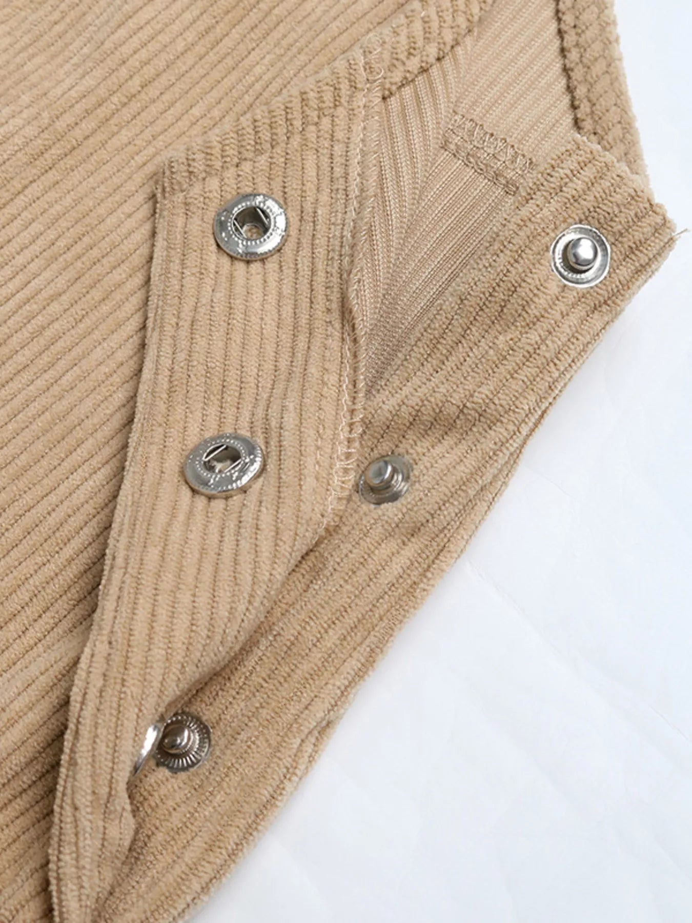 Casual Corduroy Overall Dress