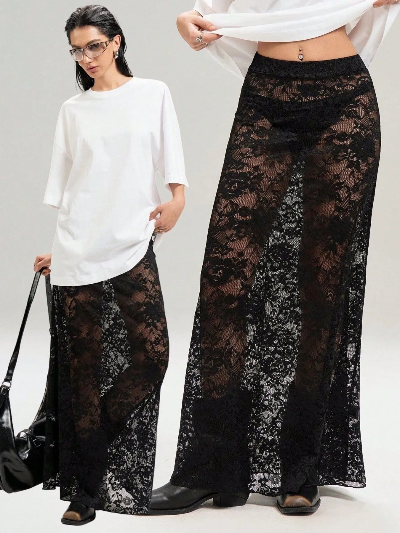 Lace Maxi Skirt