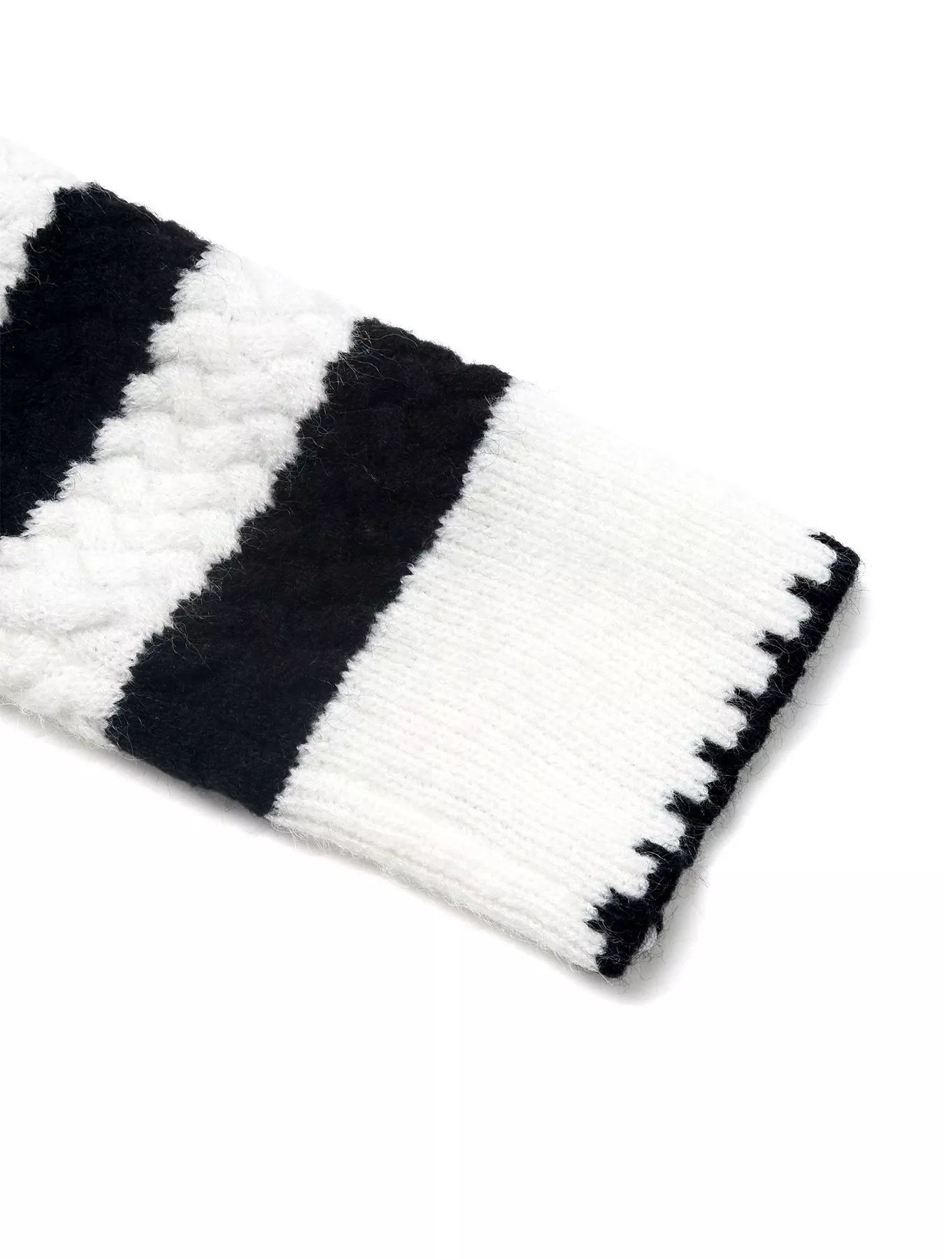 Striped Button-Up Long Sleeve Cardigan