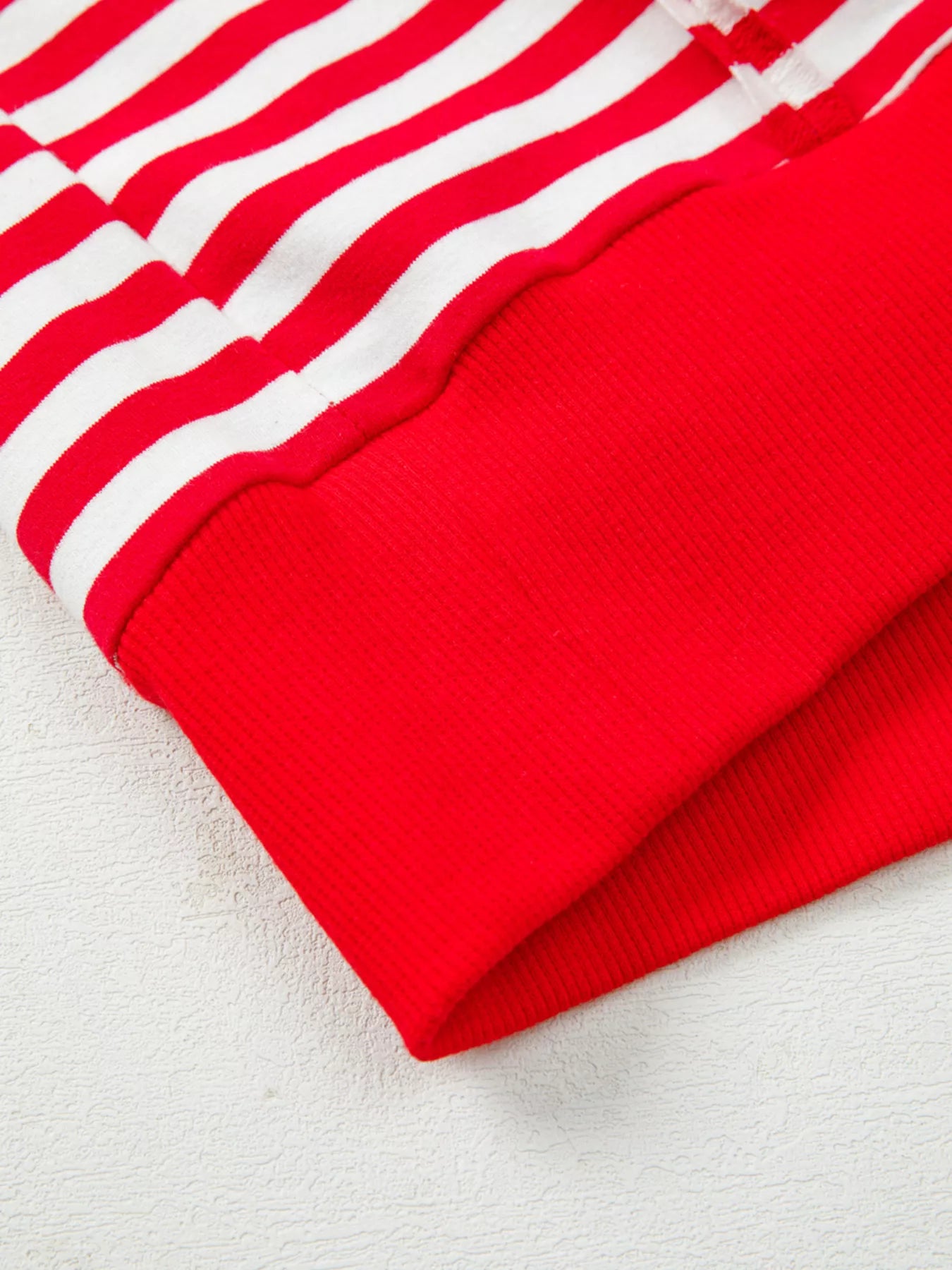 Stripe Exposed Seam Drop Shoulder Casual Top