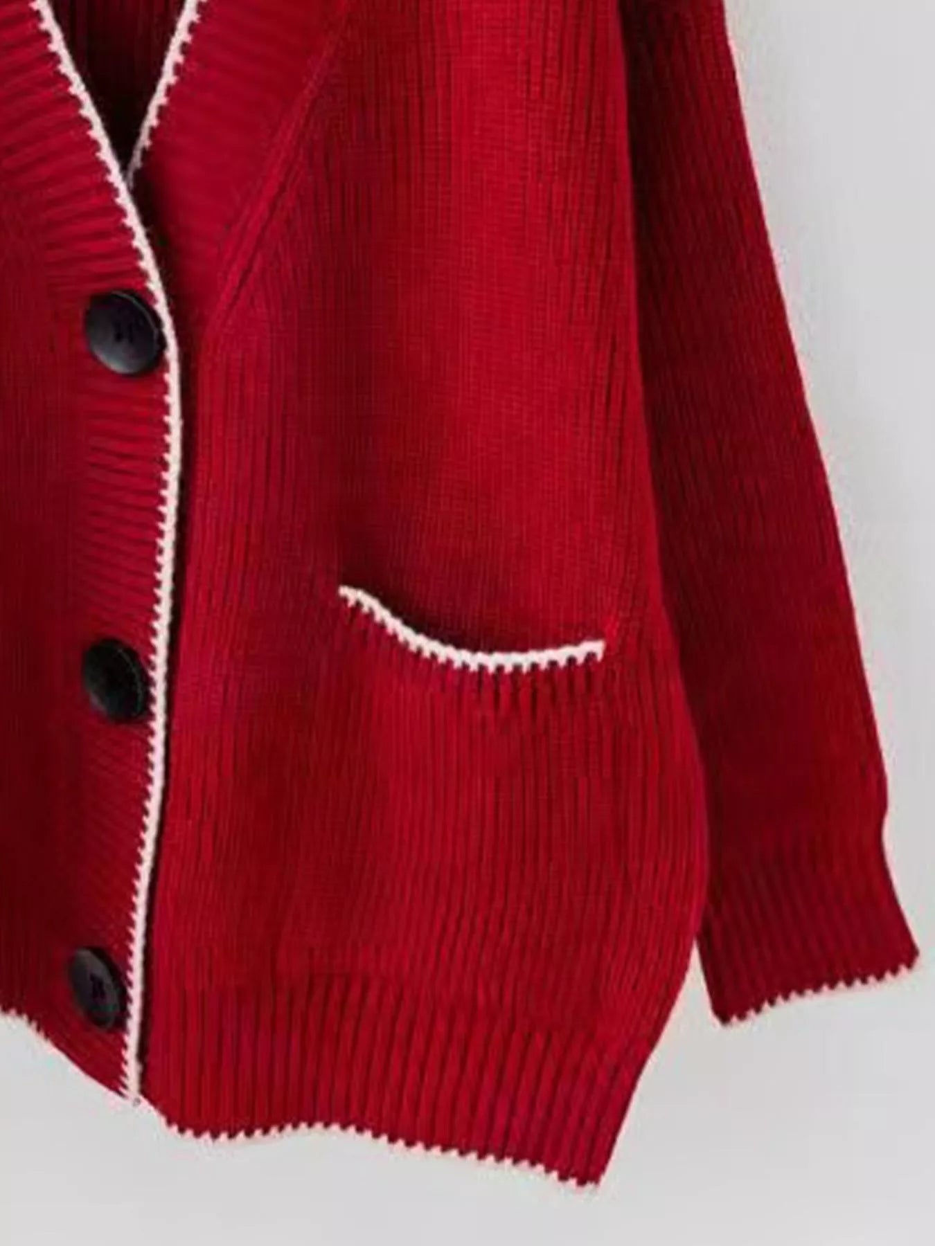 Pocketed Button Down Cardigan