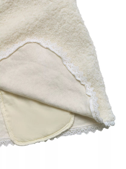 Lace Detail Button Up Long Sleeve Outerwear