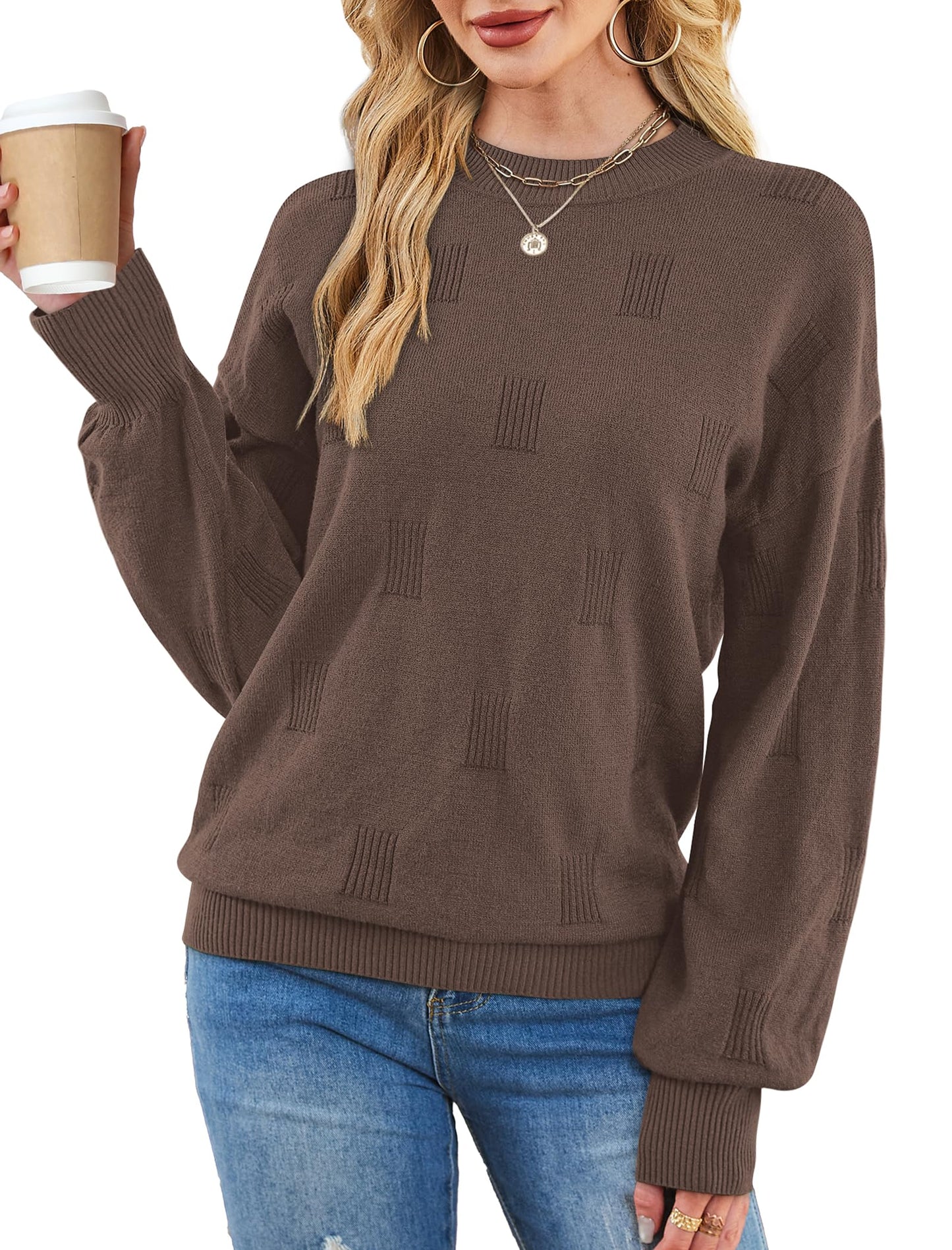 Women's Turtleneck Sweaters - Knit Pullover Long Sleeve Fall Fashion Top