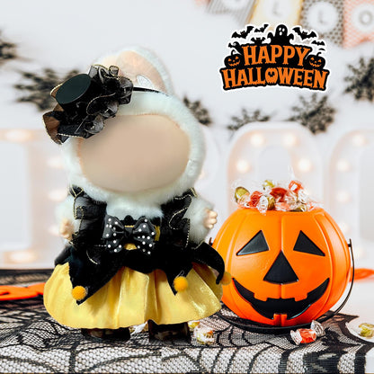 3 Piece Handmade Crochet Outfit for 17cm Dolls - Heart Sweater Hat & Bag Set