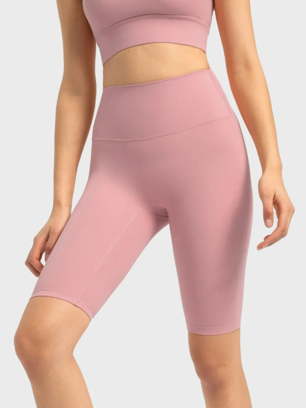 Millennia High Rise Wide Waistband Active Shorts Dusty Pink