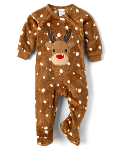 Gymboree Unisex Baby Fleece Footed Pajamas - Zip-Front One Piece Sleepwear