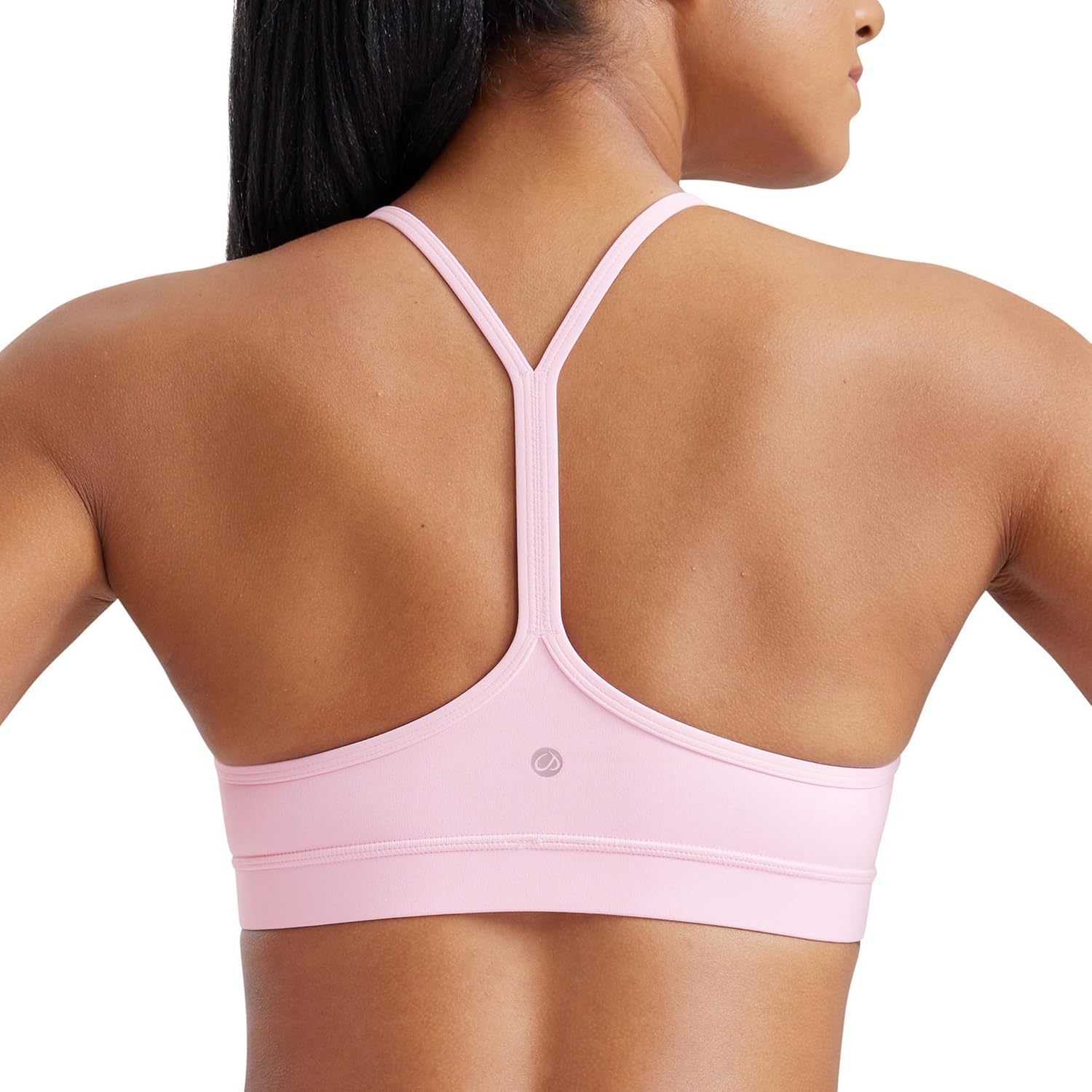 Women's Y-Back Sports Bra Padded Racerback Low Impact Workout Top