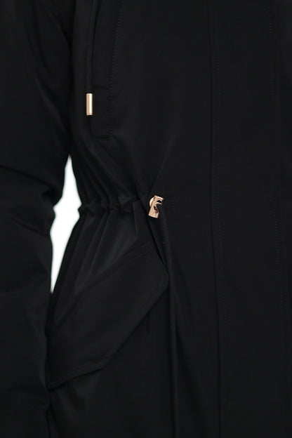 Genuine Scandinavian Mink Fur Parka with Rabbit Fur Insulation