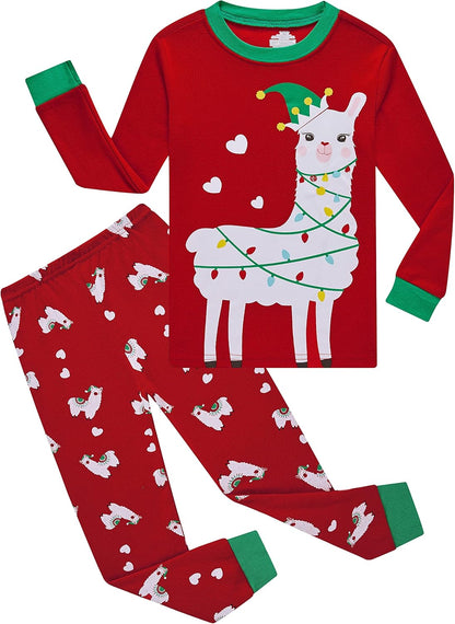 Kids Cotton Pajamas 2 Piece Set - Soft Sleepwear for Boys and Girls Ugly-6144