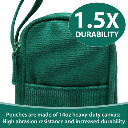 Large Pencil Case 1800ml - Heavy Duty Canvas School Supplies Organizer for Kids Students