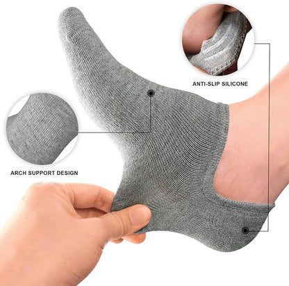 Women No Show Socks - Non Slip Low Cut Invisible Socks 4/8 Pairs