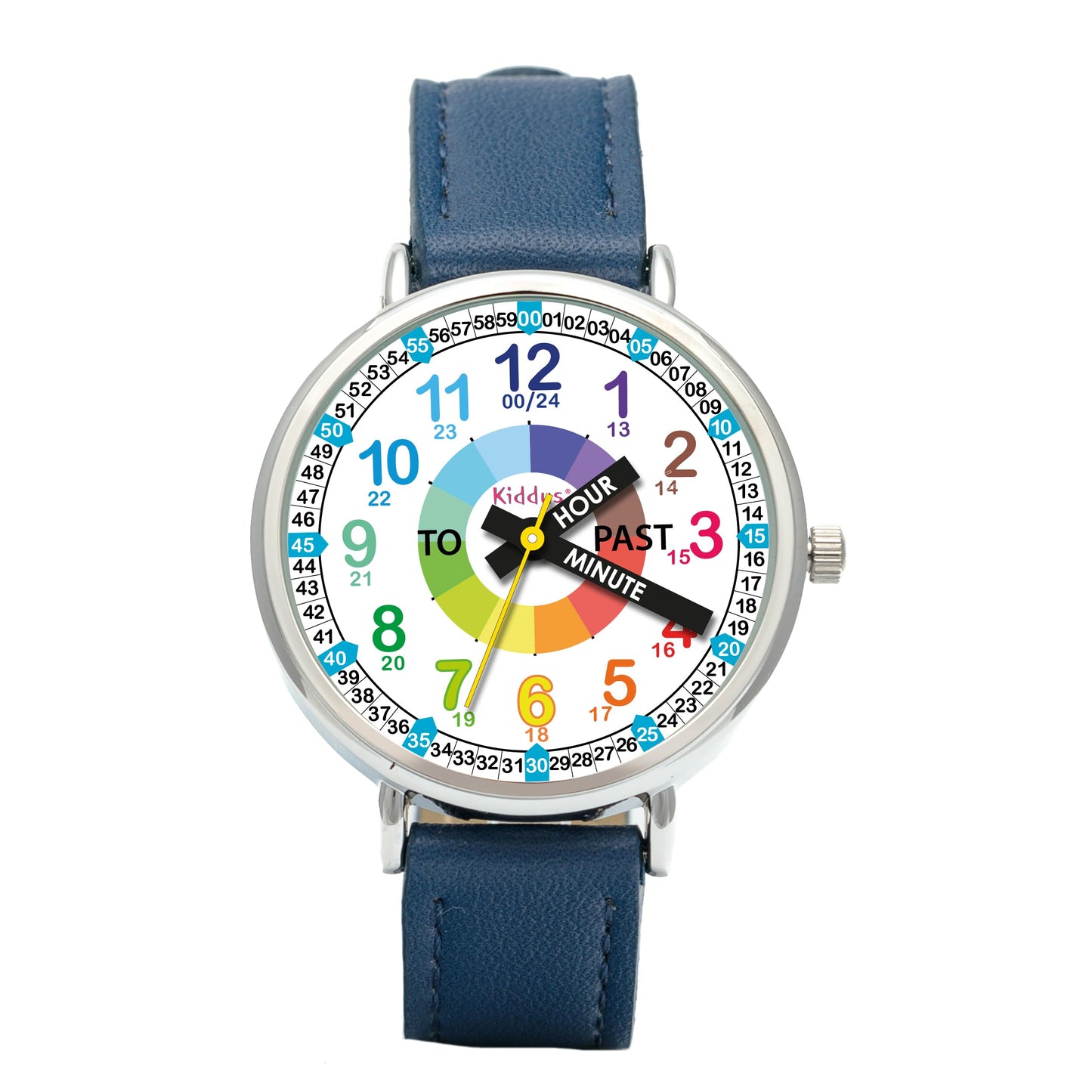 Kids Time Teacher Watch - Educational Analog Watch with Japanese Quartz Movement Ages 5-12