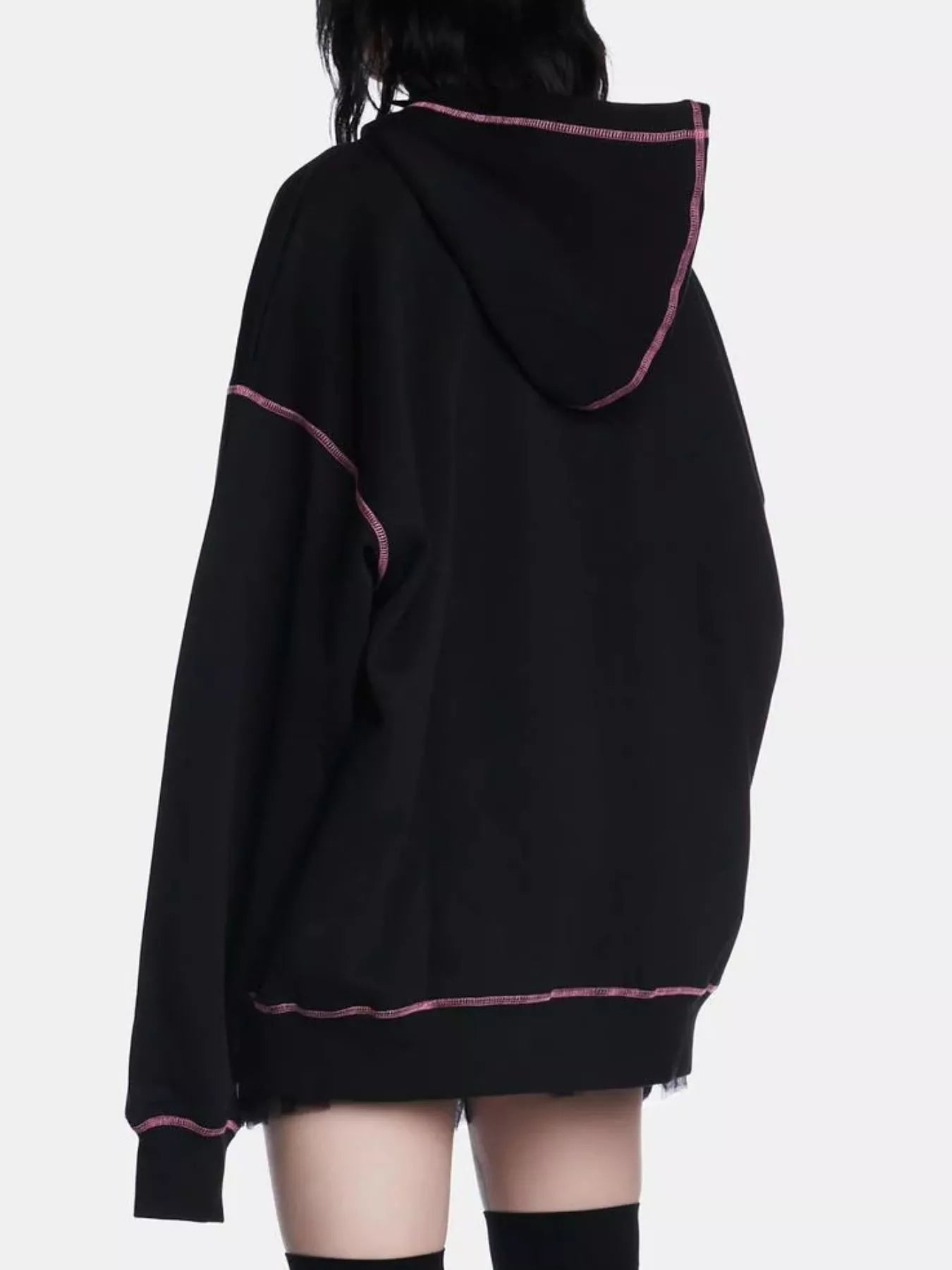 Halloween Zip-Up Drawstring Hoodie