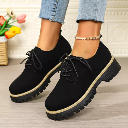 Lace-Up Platform Loafers