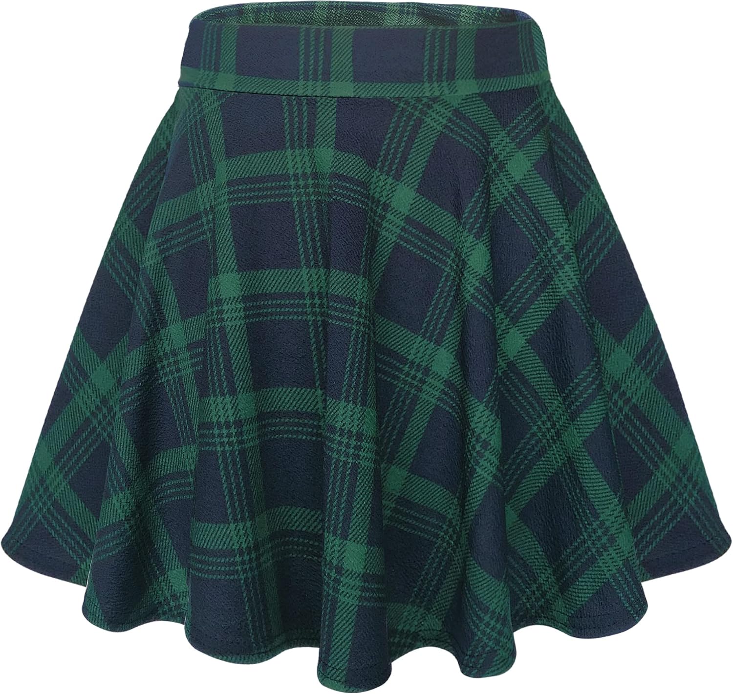 Women Flared Mini Skater Skirt - Stretchy A-Line Circle Skirt