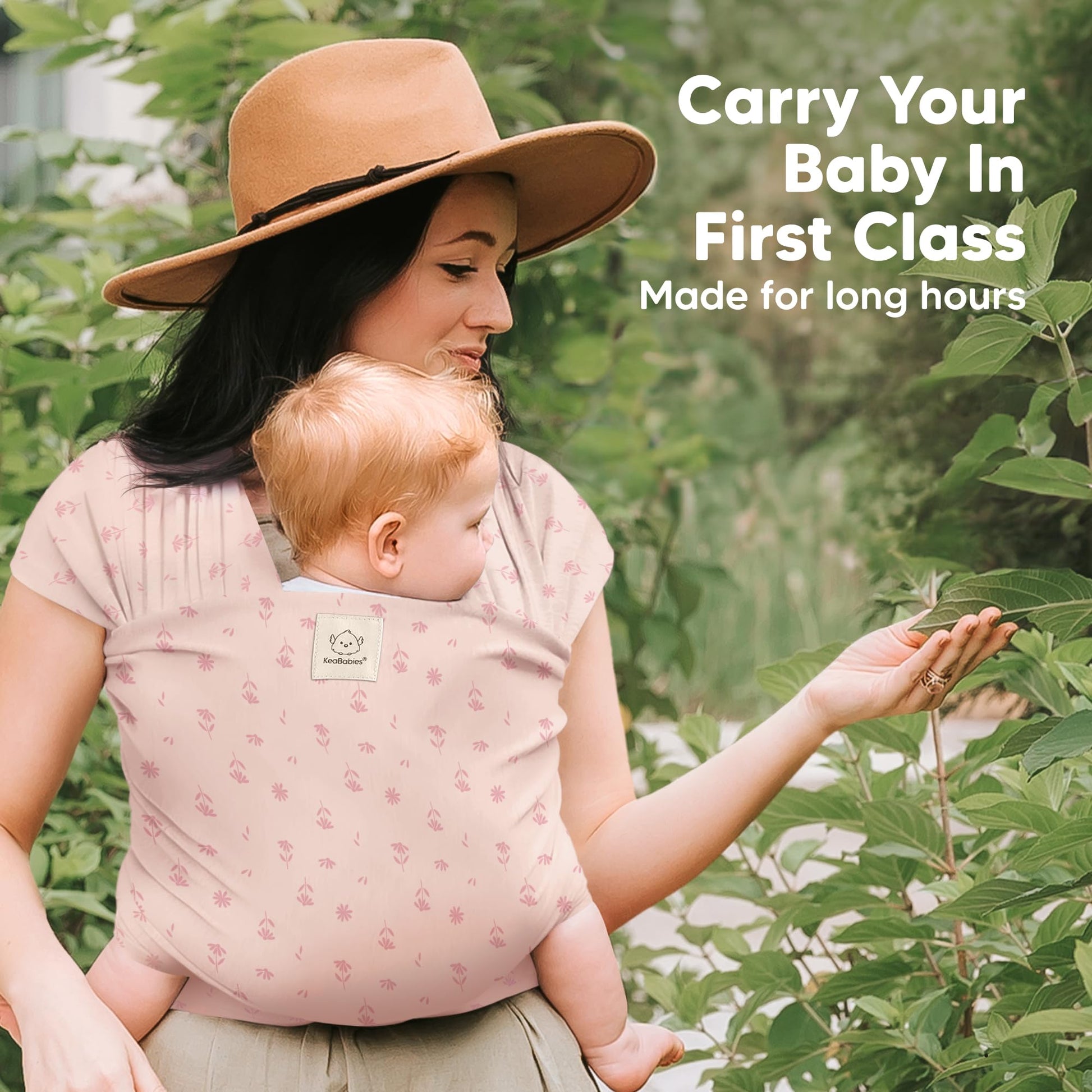 Baby Wrap Carrier Newborn to Toddler Hands-Free Infant Sling