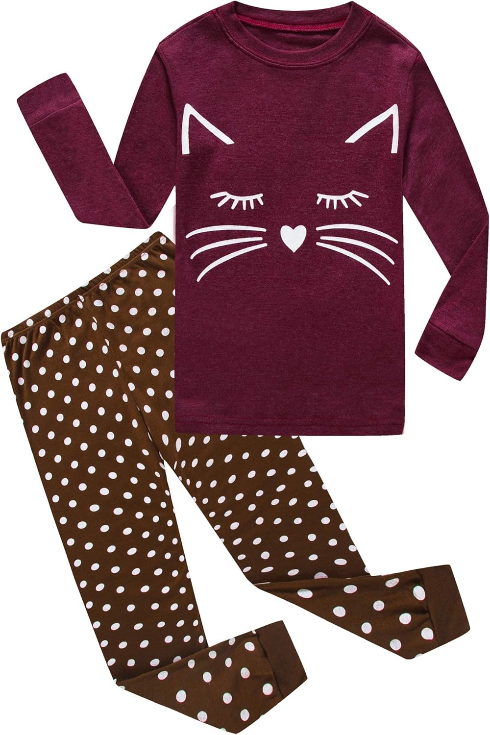 Kids Cotton Pajamas 2 Piece Set - Soft Sleepwear for Boys and Girls